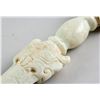 Image 2 : Chinese Archaistic White Jade Carved Ritual Dagger