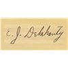 Image 2 : Ed Delahanty 1867-1903 American Autograph Card