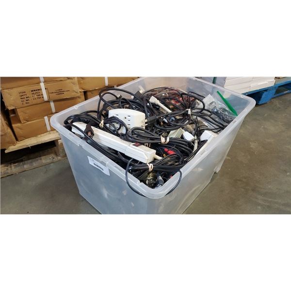 Tote of various AC cords