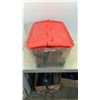 Image 1 : Tote of assorted bicycle parts
