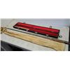 Image 1 : 8 foot Black Hawk fishing rod and 90 inch graphite fly fishing rod