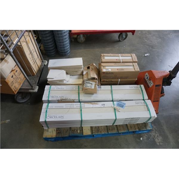 PALLET OF WHITE TILE