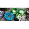 Image 1 : 3 Medium duty 50' garden hoses and 50' soaker hose