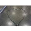 Image 1 : LIGHT UP METAL HEART DECORATION OVER 5 FOOT TALL
