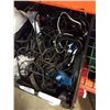 Image 2 : Crate of AC cords and electronics