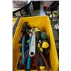 Image 2 : Mastercraft organizer with various bike repair parts, assorted hand tools and dewalt case