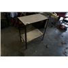 Image 1 : 2 TIER METAL AND WOOD SHELF