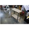 Image 2 : 2 TIER METAL AND WOOD SHELF