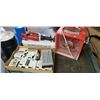 Image 1 : Commercial heater and audio electronics with cordless sawzall no battery