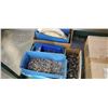 Image 2 : Box of new plastic bags and lot of various hardware