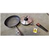 Image 2 : The rock skillet and woll Frying Pan with lid and detachable handle