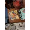 Image 8 : LOT OF METAL COUNTRY DECOR, MINIATURE SLED, BIRD FIGURE AND WOOD KNICKNACK SHELF