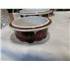 Image 24 : 23 pieces of arabia rosemarin dinnerware Brown anemone pattern