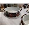 Image 26 : 23 pieces of arabia rosemarin dinnerware Brown anemone pattern