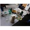 Image 1 : LOT OF GLASSWARE, PITCHERS, CERAMICS
