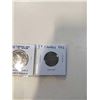 Image 2 : 1942 CANADIAN WAR-TIME COINS .800 SILVER 50 CENT AND 1942 TOMBAC