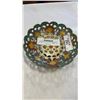 Image 2 : Tibetan copper hand painted dish and cloissonne magnifying glass