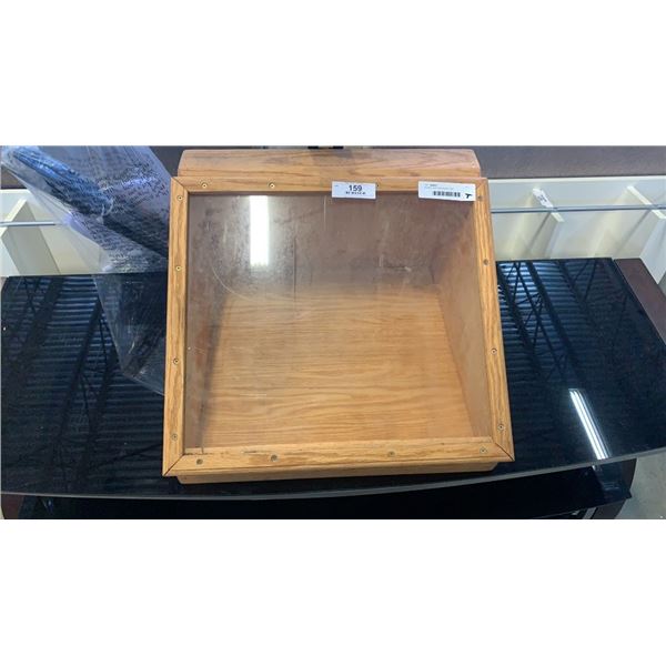 Wooden open back display case