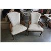 Image 1 : 2 WOOD FRAMED DINING CHAIRS