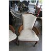 Image 2 : 2 WOOD FRAMED DINING CHAIRS