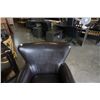 Image 2 : BROWN STUDDED MODERN WINGBACK CHAIR
