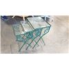 Image 2 : 3 glass insert and metal nesting tables