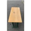 Image 2 : MAPLE AND GREEN BAR UNIT - WINE GLASS AND BOTTLE RACK
