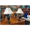 Image 1 : PAIR OF METAL TABLE LAMPS