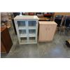 Image 1 : MAPLE GLASSDOOR CABINET AND MAPLE CABINET