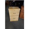 Image 1 : WOOD 2 DRAWER FILING CABINET