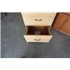 Image 3 : WOOD 2 DRAWER FILING CABINET