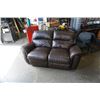 Image 1 : LEATHER DOUBLE RECLINER - FROM SANDYS FURNITURE
