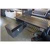 Image 3 : MODERN L DESK AND OFFICE CHAIR - 5 FOOT X 46 INCHES X 31 INCHES TALL