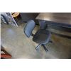 Image 2 : MODERN L DESK AND OFFICE CHAIR - 5 FOOT X 46 INCHES X 31 INCHES TALL