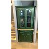 Image 1 : MAPLE AND GREEN CORNER CABINET