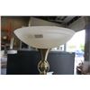Image 2 : GLASS SHADE FLOOR LAMP WITH GLASS SHADE READING LAMP