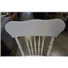 Image 3 : WHITE PAINTED DROPLEAF DINING TABLE WITH 2 PRESSBACK CHAIRS