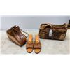 Image 1 : 2 TOOLED LEATHER BAGS AND LADIES SHOES