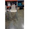 Image 2 : 2 METAL AND WICKER PATIO STOOLS
