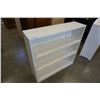 Image 3 : WHITE BOOKSHELF 3 FOOT WIDE X 10 INCHES DEEP X 3 FOOT TALL