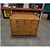 Image 1 : 4 DRAWER PINE DRESSER - 38 INCHES WIDE X 20 DEEP X 33 TALL
