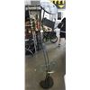 Image 1 : BLACK METAL FLOOR LAMP WITH READING LAMP AND GLASS SHELF