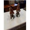 Image 1 : 2 CERAMIC ROOSTER FIGURES - 1 FOOT TALL