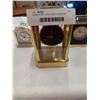 Image 3 : GLASS DOME CLOCK AND 3 CARRIAGE CLOCKS