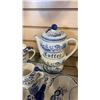Image 3 : BLUE ONION COFFEE SERVING SET - INCLUDES COFFEE POT, MUGS, SERVING TRAY WITH CREAM AND SUGAR, JAM JE