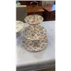 Image 2 : STAFFORDSHIRE CAKE PLATE AND MADE IN ENGLAND 3 TIER PLATE