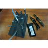 Image 1 : Hero edge and columbia folding knives with collection of pocket knives