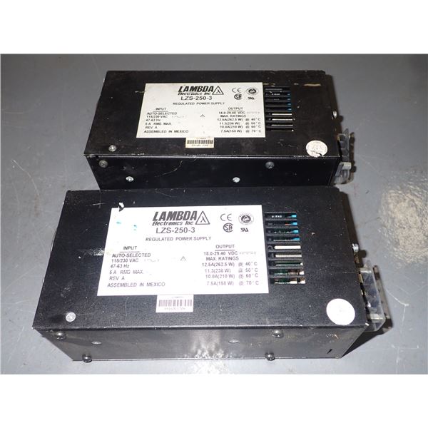 Lot of Lambda #LZS-250-3 Power Supplies