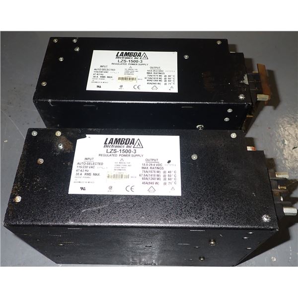 (2) Lambda #LZS-1500-3 Power Supplies