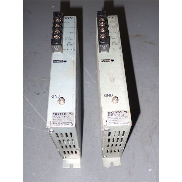 Lot of (2) Sony #PU20-11-2 Power Supplies